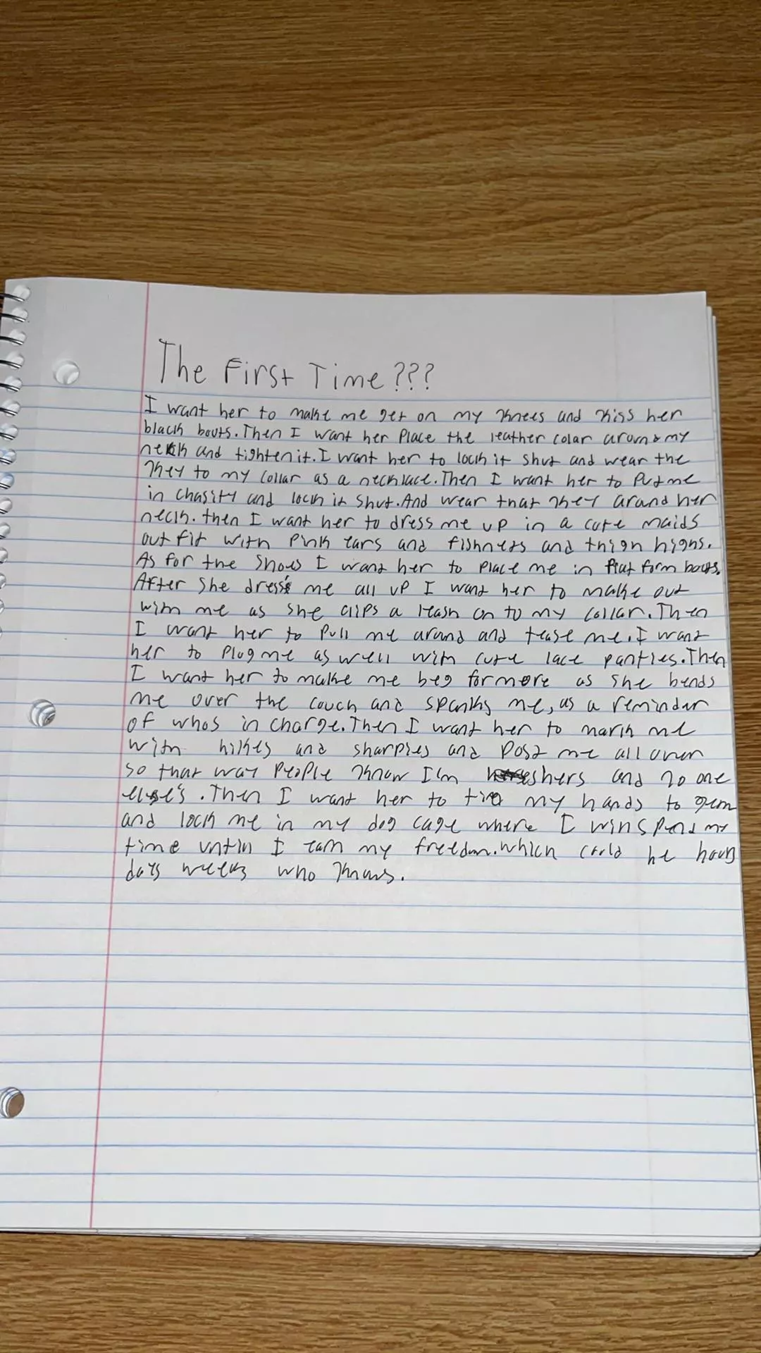 I am mommy scarlette's property, I fully acknowledge that and accept my perfect role