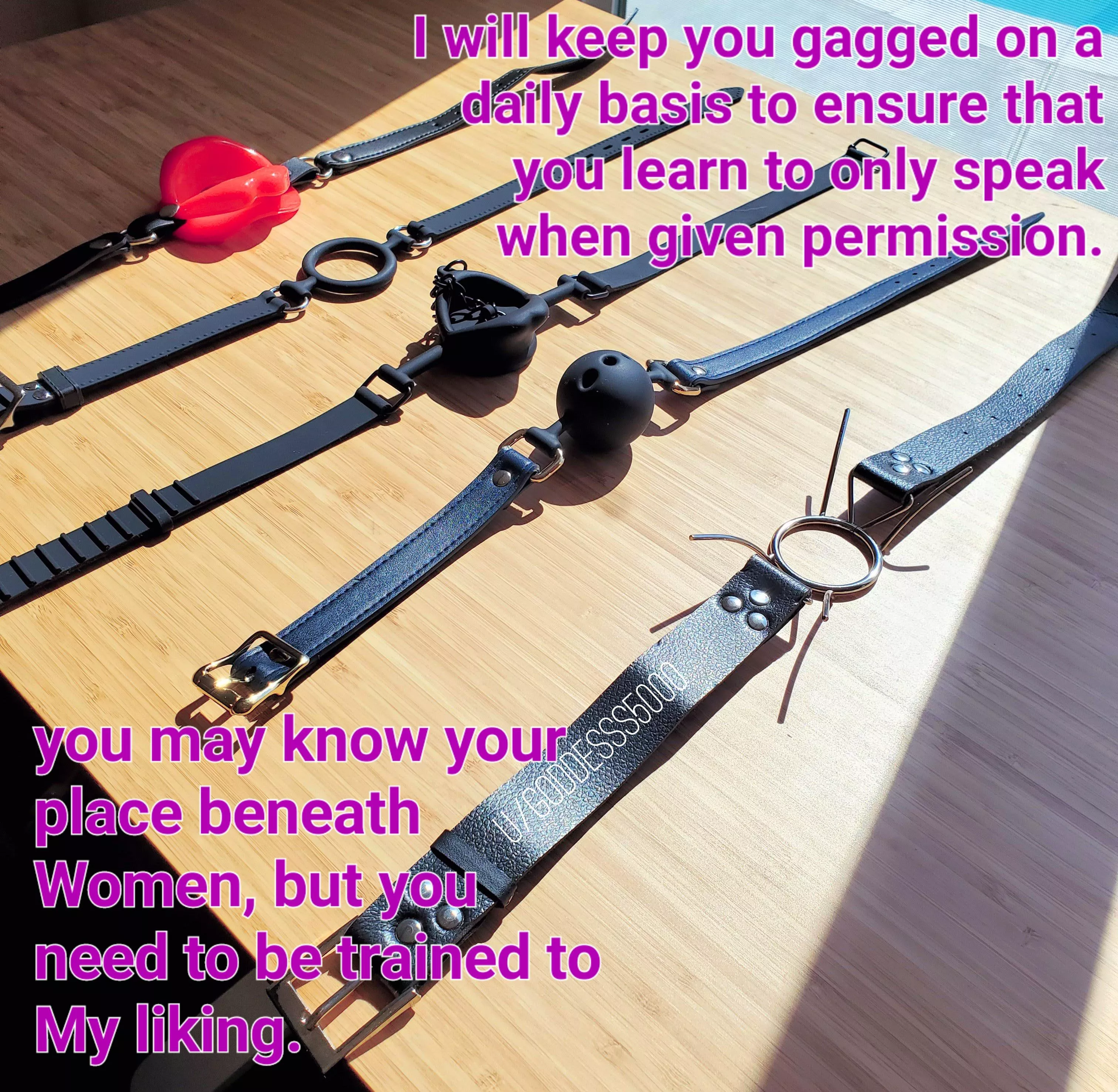 In time, you will be trained to best serve Me.