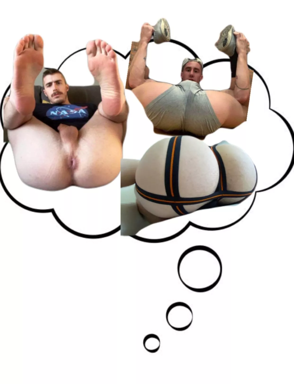 My dirty thoughts. Fat ass white bois wya?