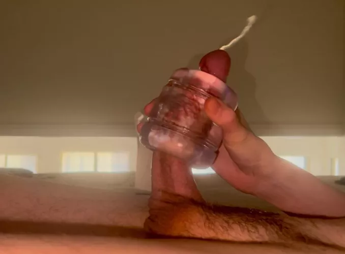 My first time using a fleshlight. I exploded 