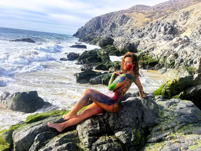 My skin is a canvas, and I'm going to paint it