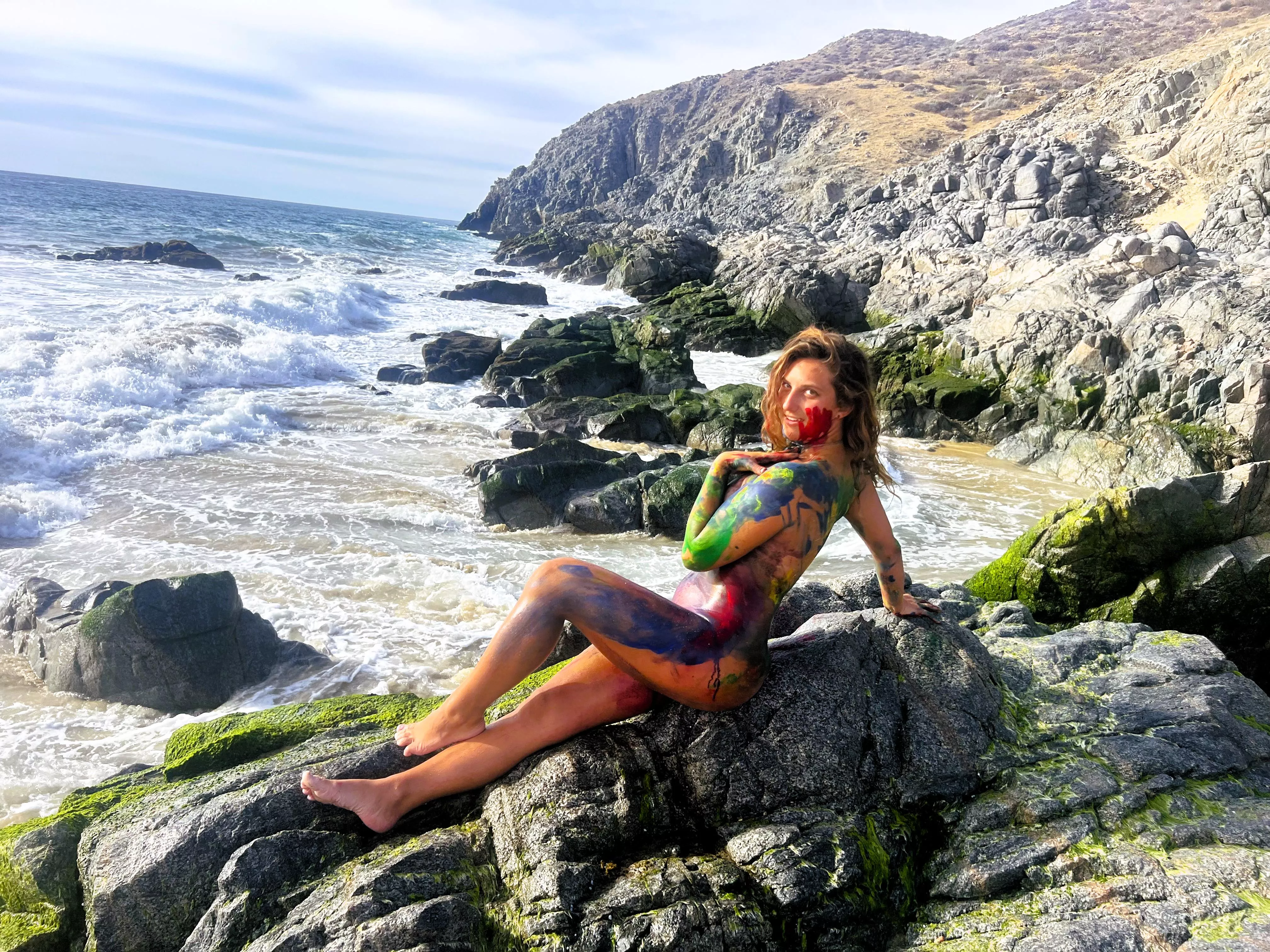 My skin is a canvas, and I'm going to paint it