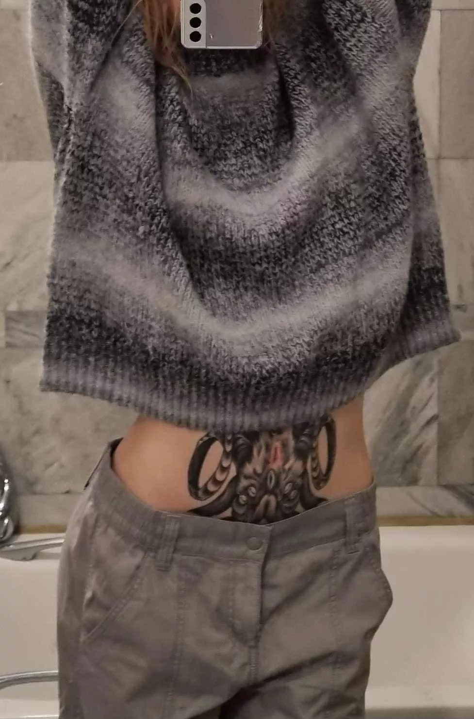 Not seeing a lot of tattoed tummy representation