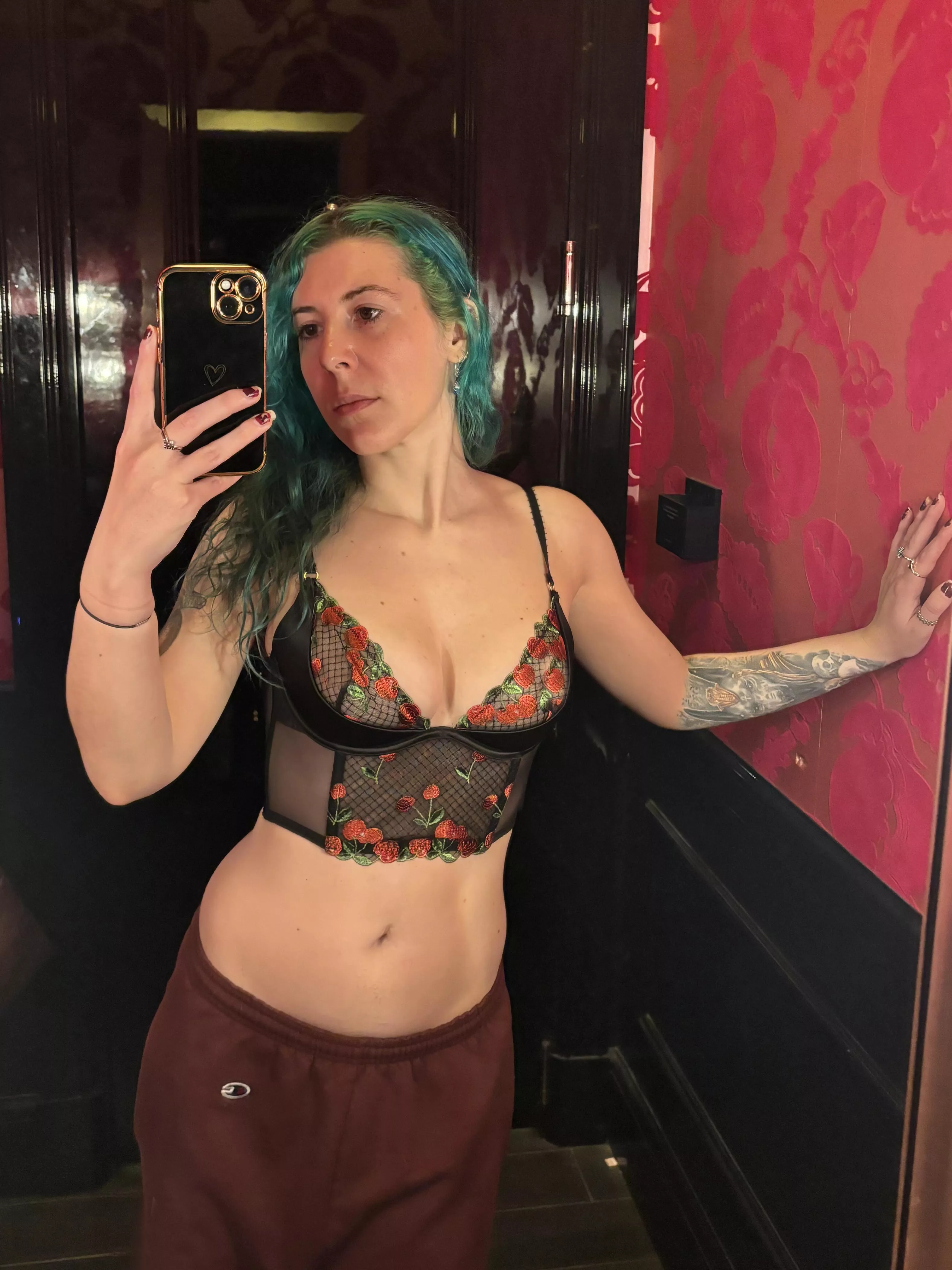 Pretty pink changing room