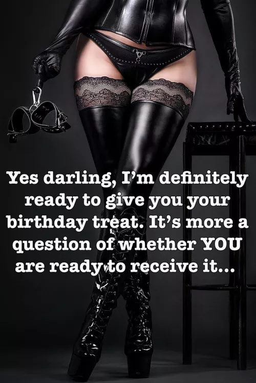 Ready or not, she’s giving it to you…