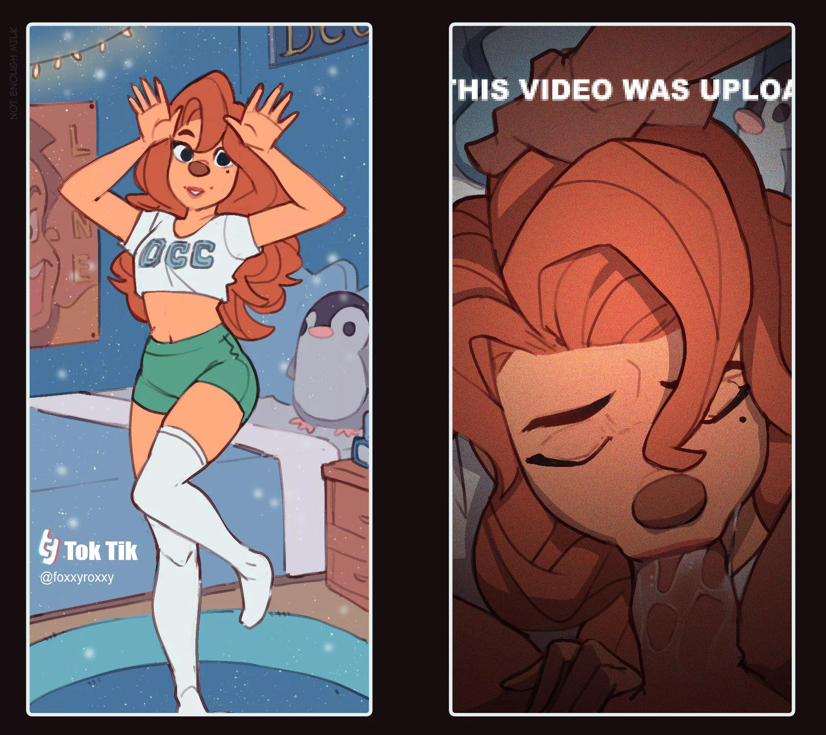 Roxanne on r/tiktokporn (NotEnoughMilk) [A Goofy Movie]