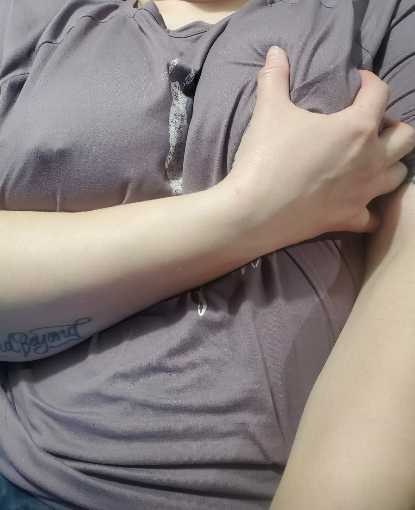 Shopping in the freezer asile without a bra is very thrilling!