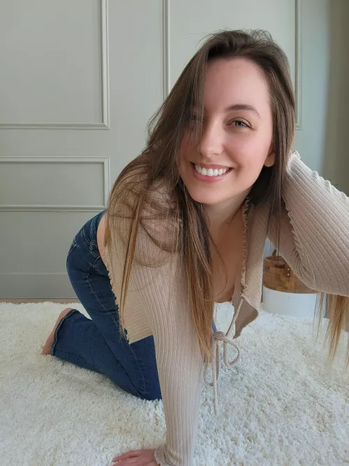 So happy to see you I forgot to make sure I'm covered up 