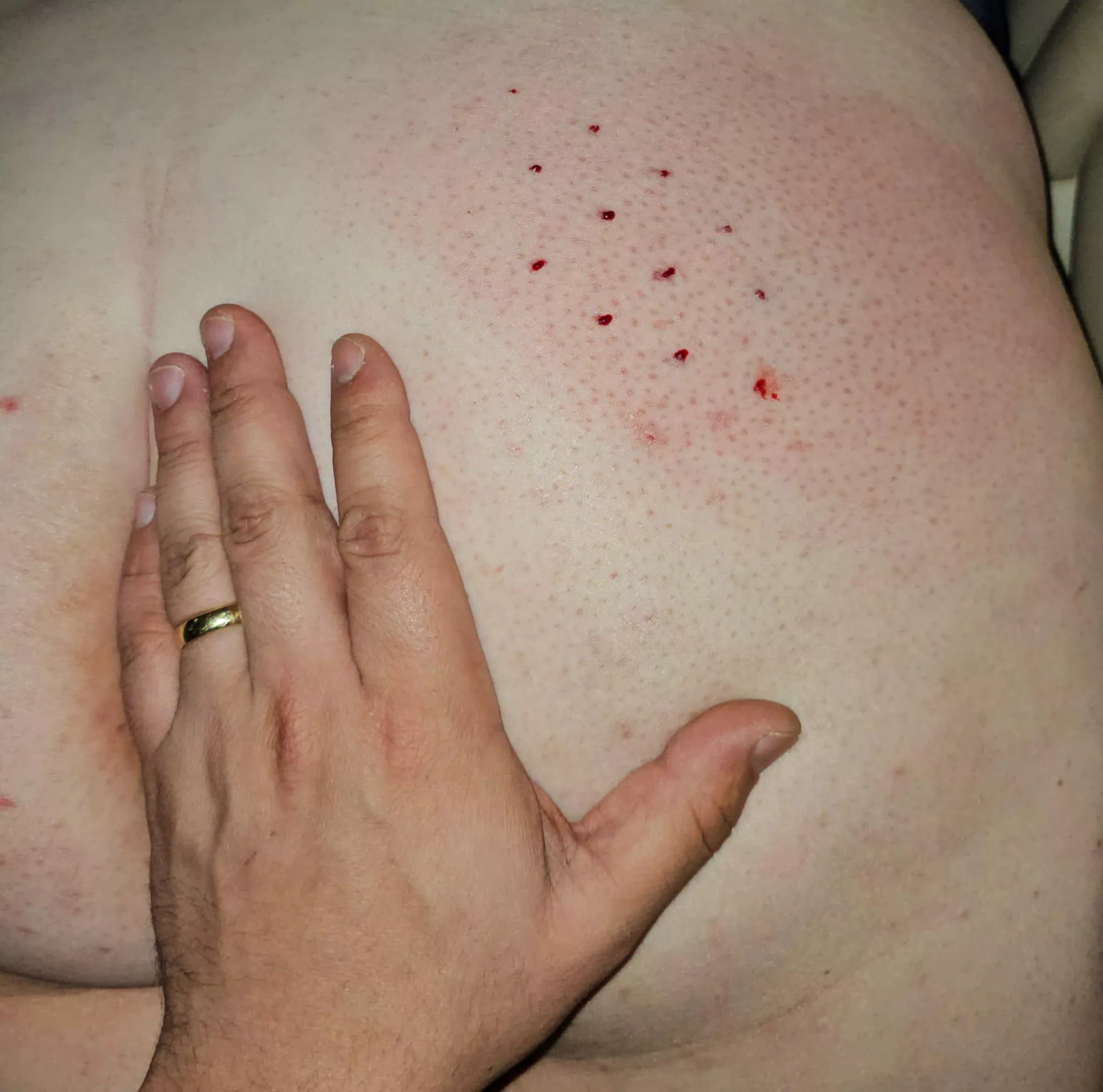 Starting back with the spiked paddle for her...