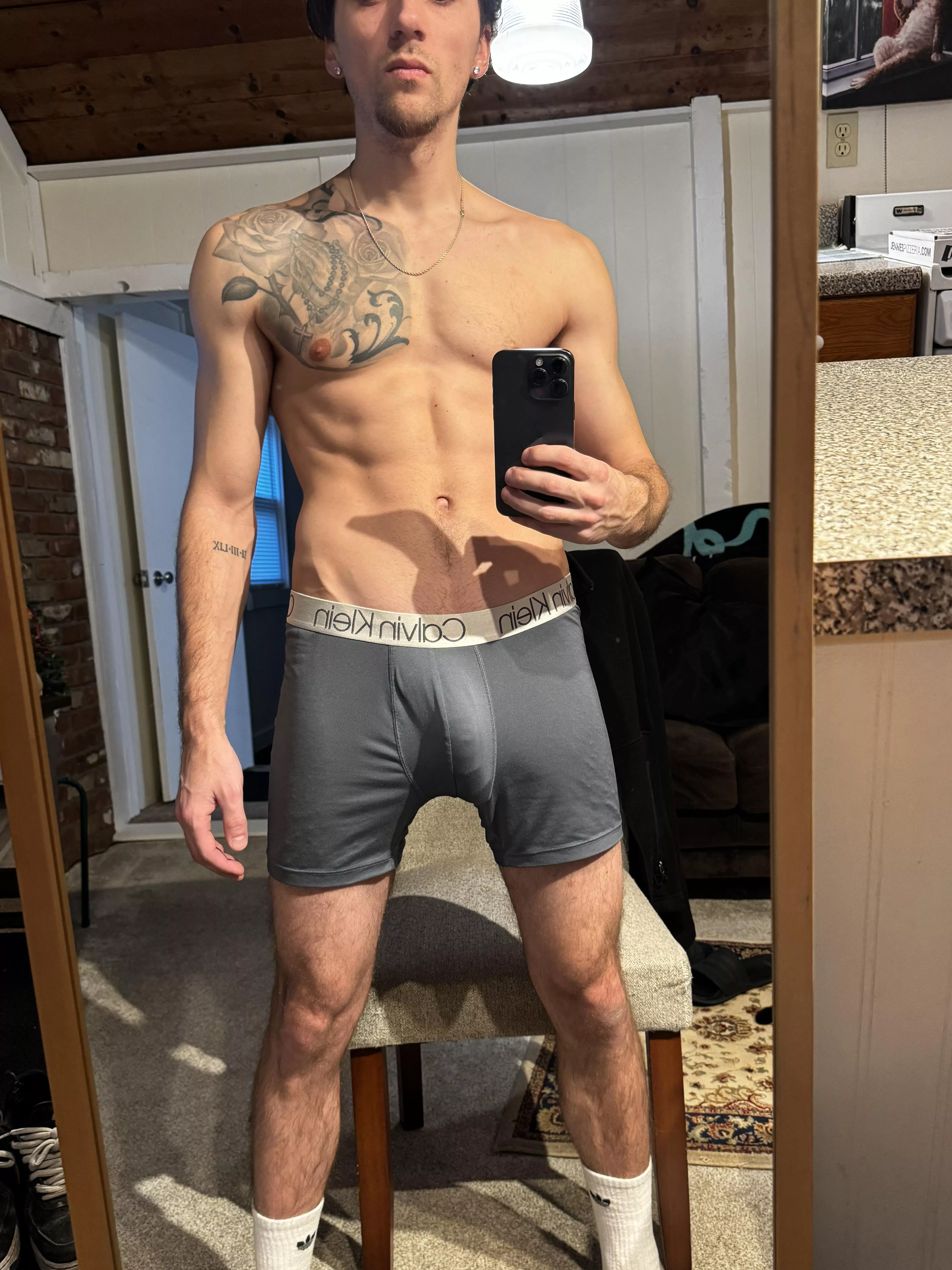 the Grey Calvin’s look good?? 