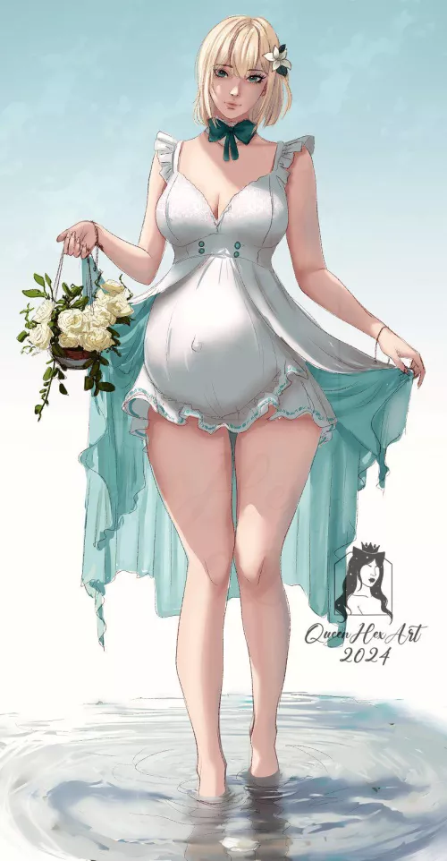 Wading through Water (@QueenHexArt)