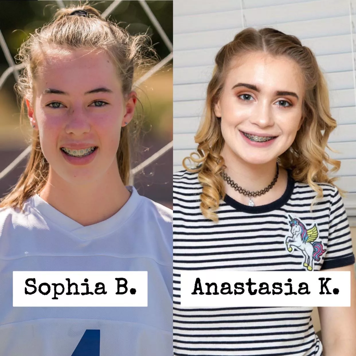 Which brace face would you glaze? [2]