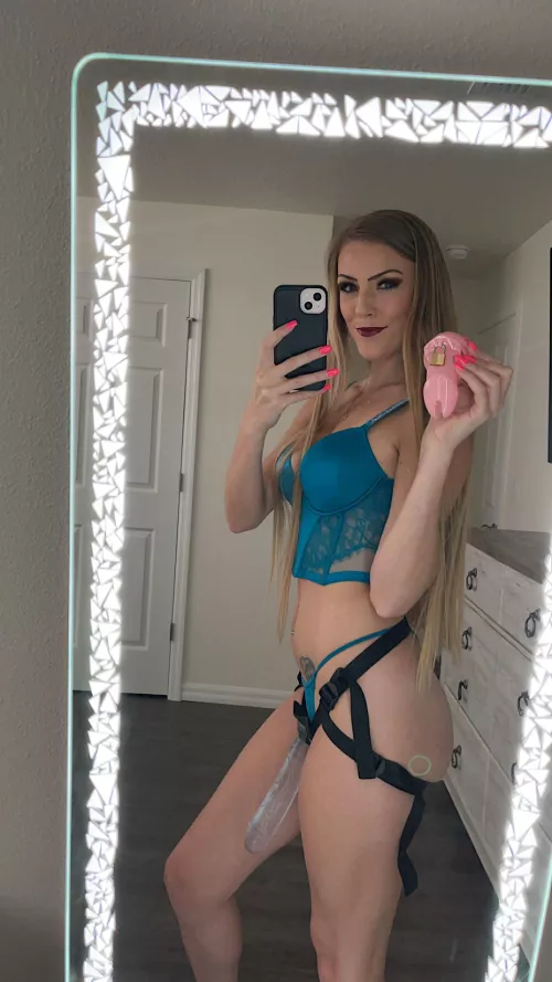 You will wear this cock cage and obey me if you want me to fuck your ass, understood slut? 