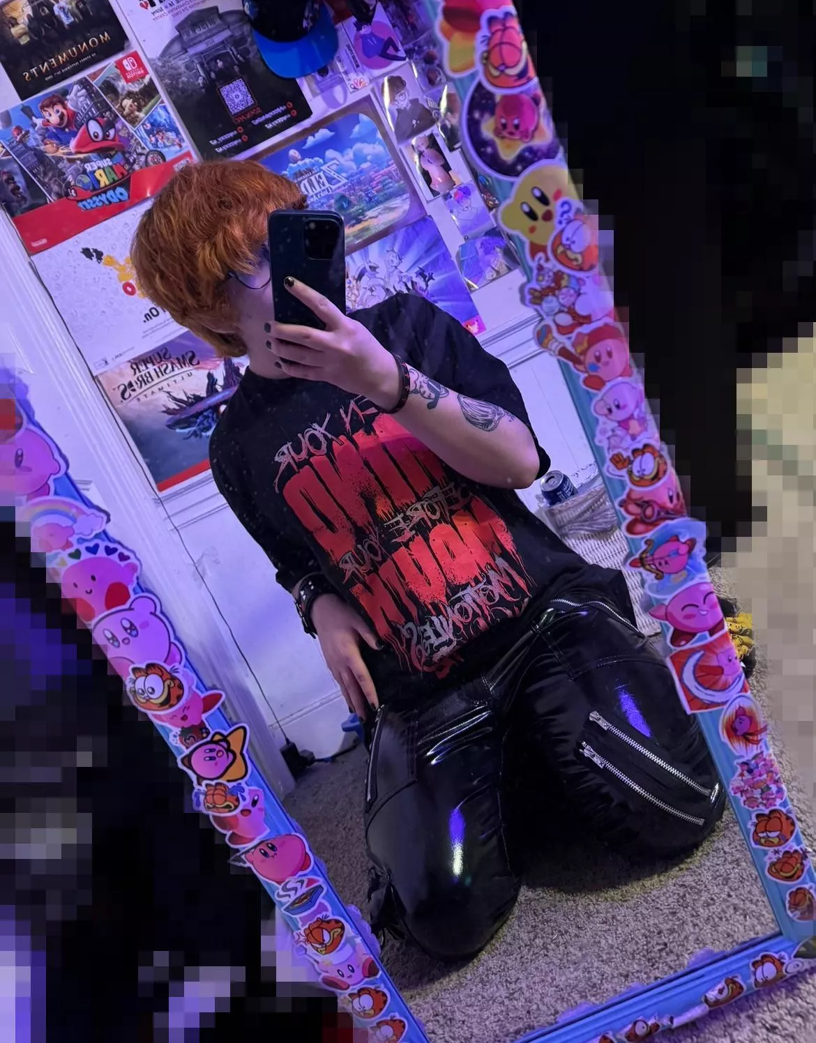 1 year on testosterone today ^_^ so much more confident dressing up :3