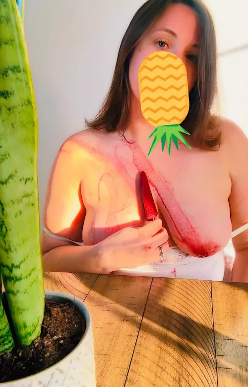 A screen shot from some popsicle play on this warm day. 😉 (40f milf teacher)