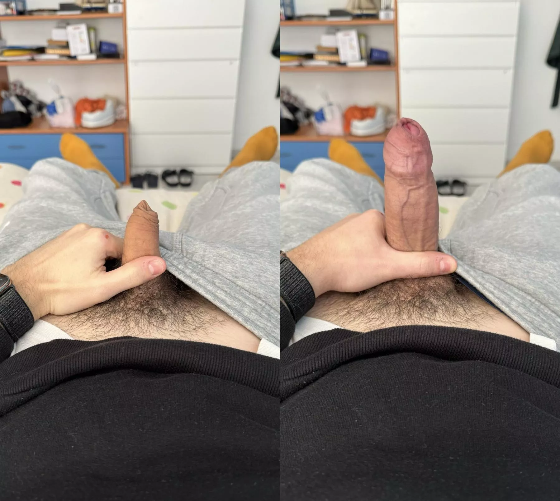 Am I a grower? I think it doubles the size