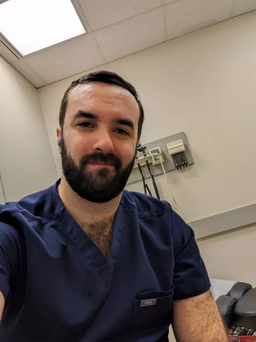 Another day in clinic with a fresh haircut