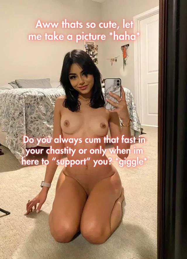 Aww baby that's cute, let me take a picture <3