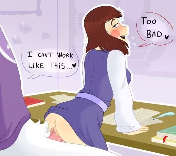 [Chara] distracting [Asriel] (rainyart) 