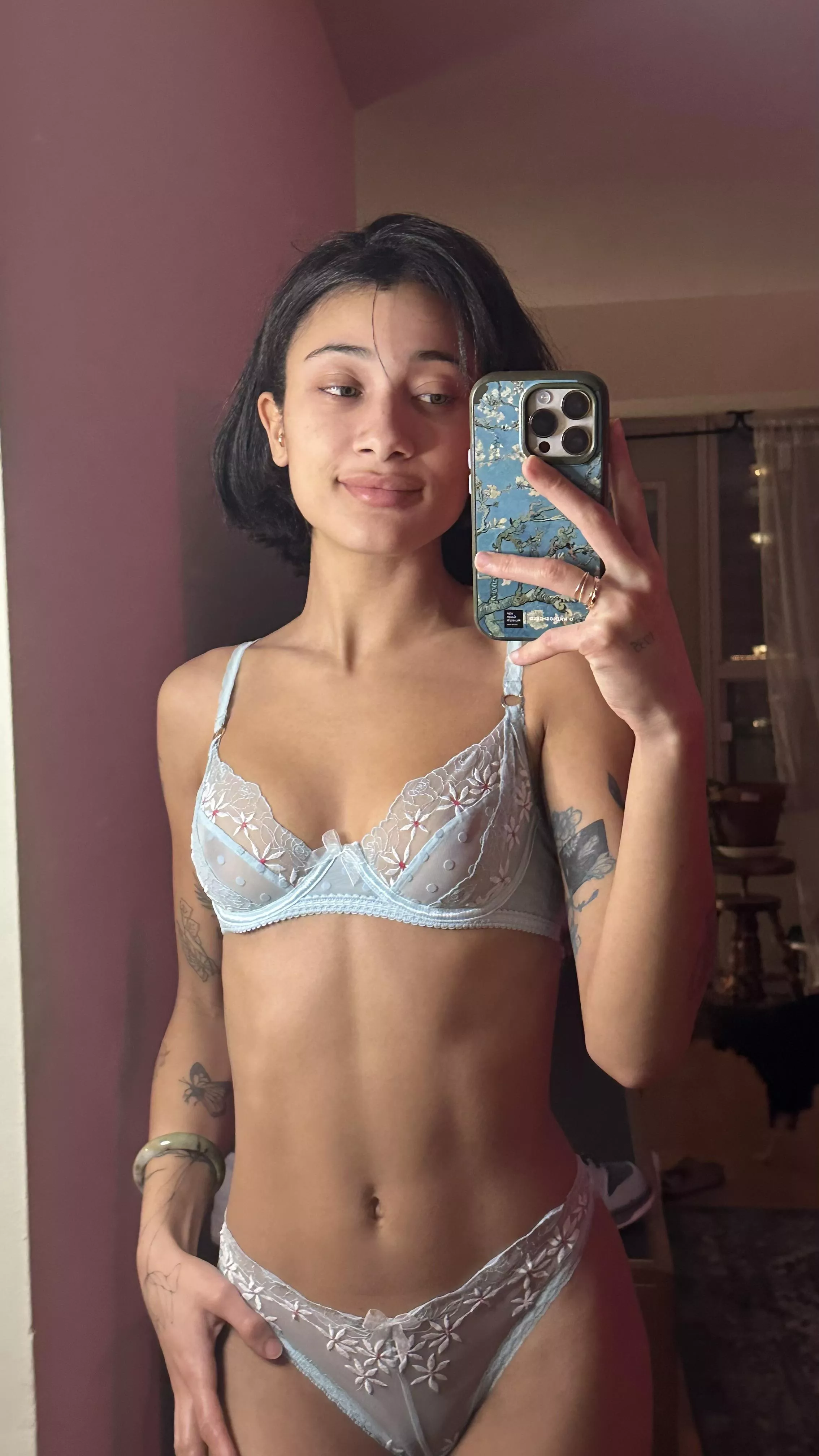 Feeling very very cute in blue :)