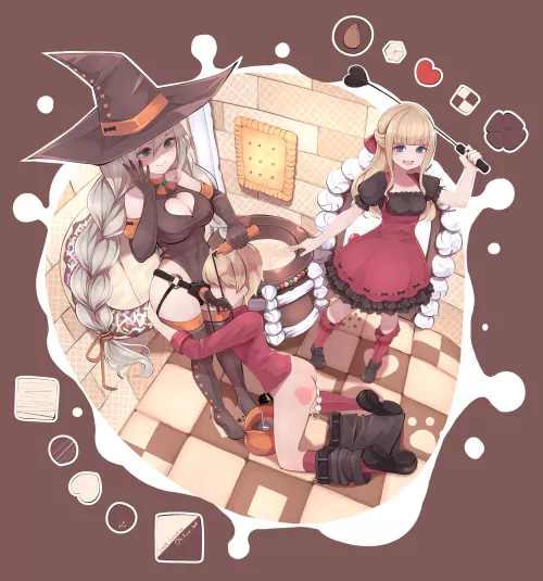 Giving him a sweet treat