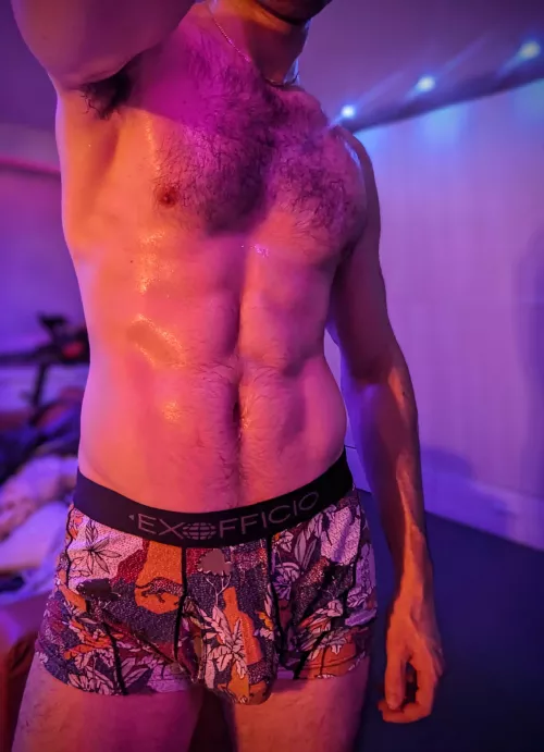 Hairy and sweaty! 😋