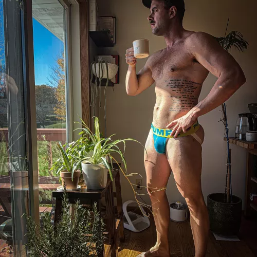 How do you start your morning? I start mine with coffee and sunshine!