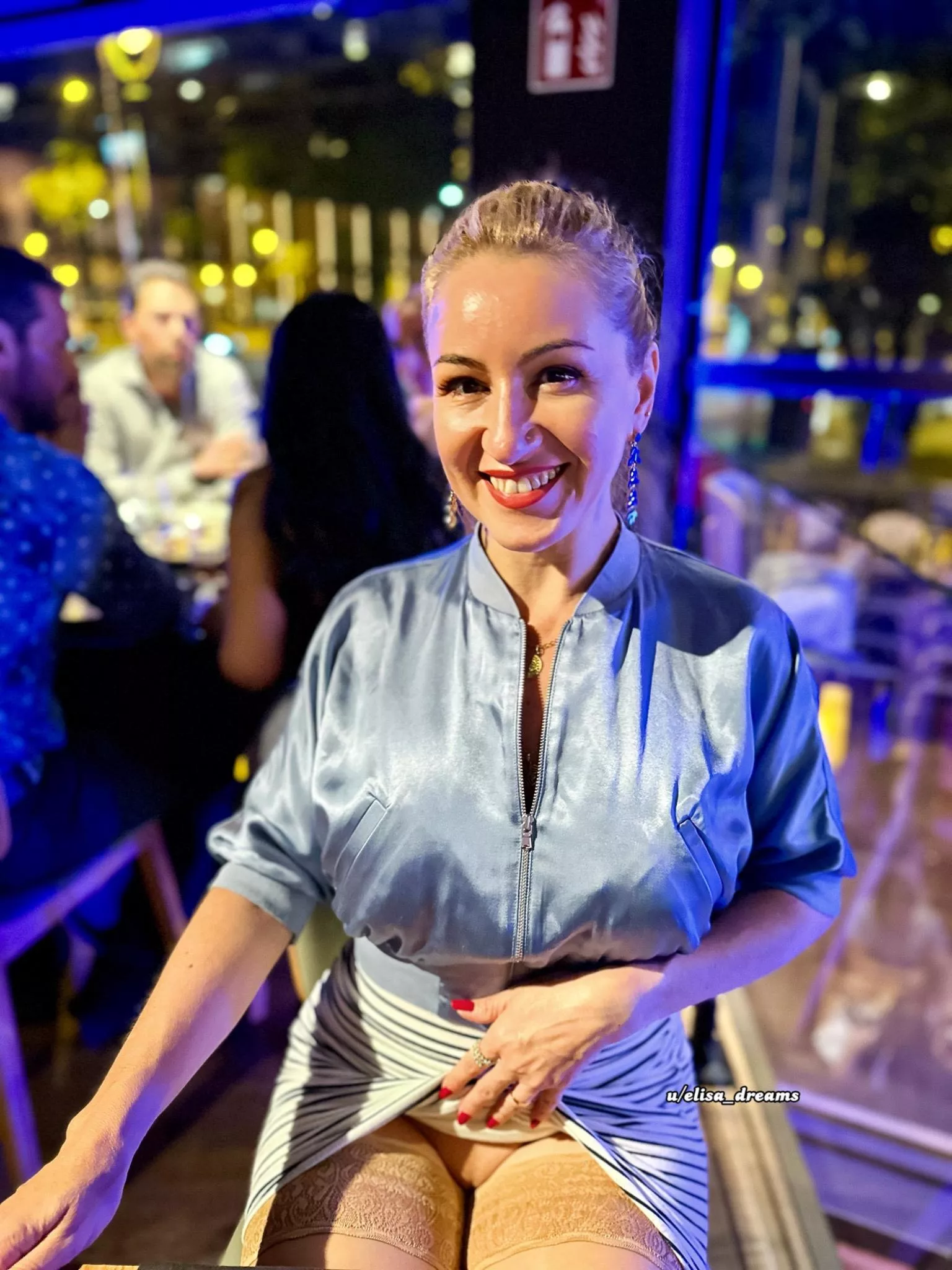 I like to feel free under my skirt in public places.