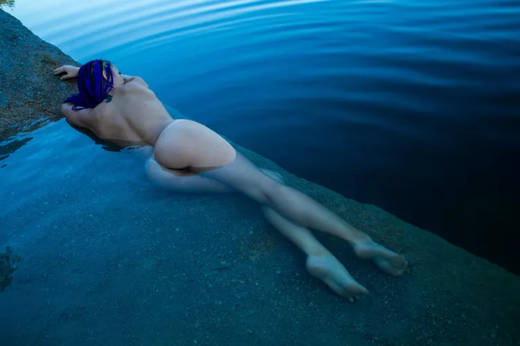 I like to swim at a nude beach