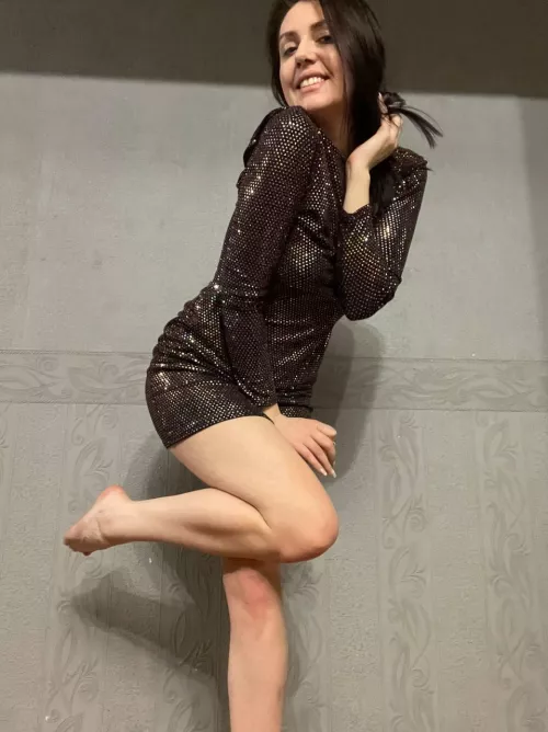 I prefer a very tight, short dress