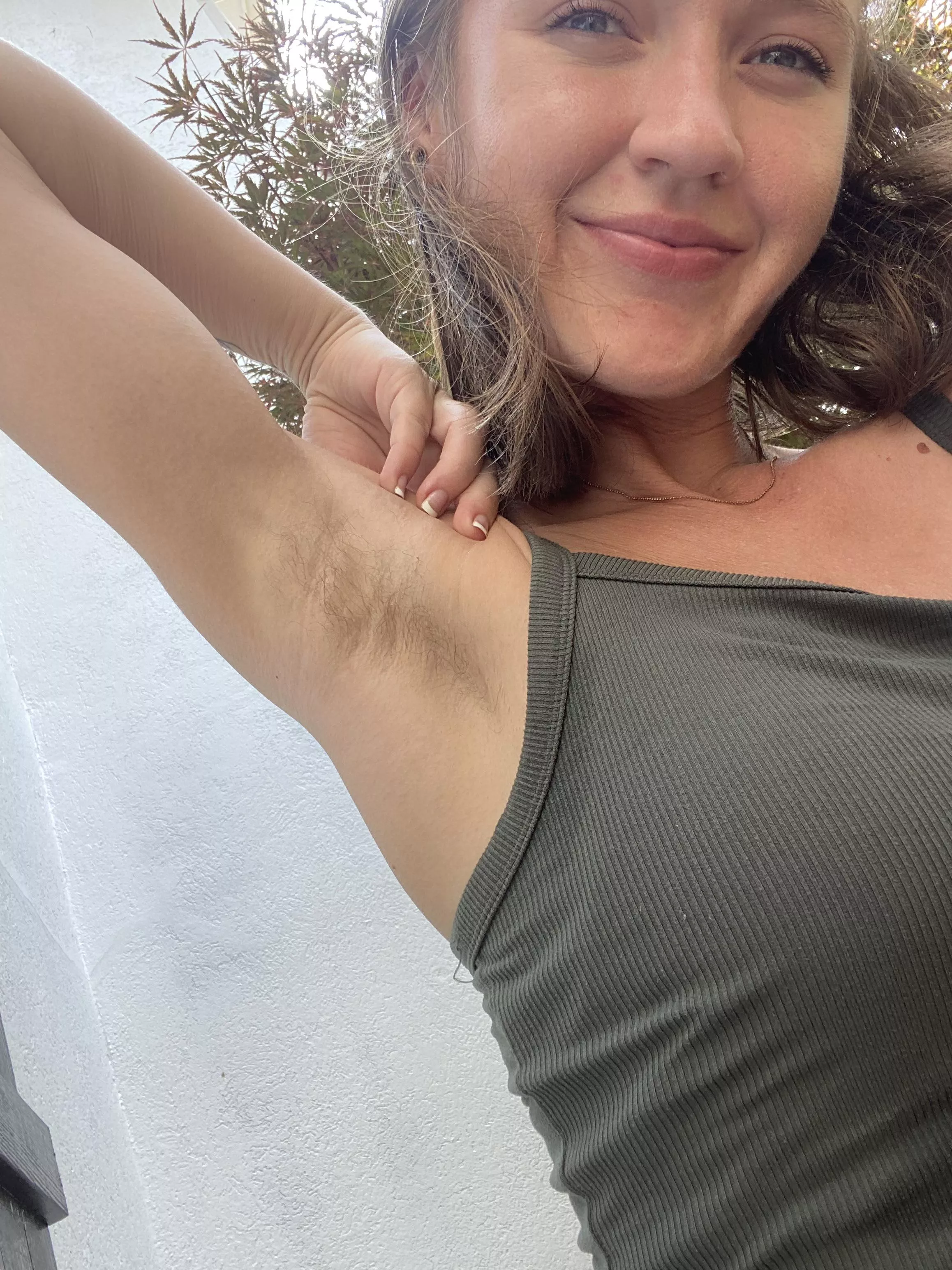 My armpit hair isn’t very dark, but it’s very fragrant and soft