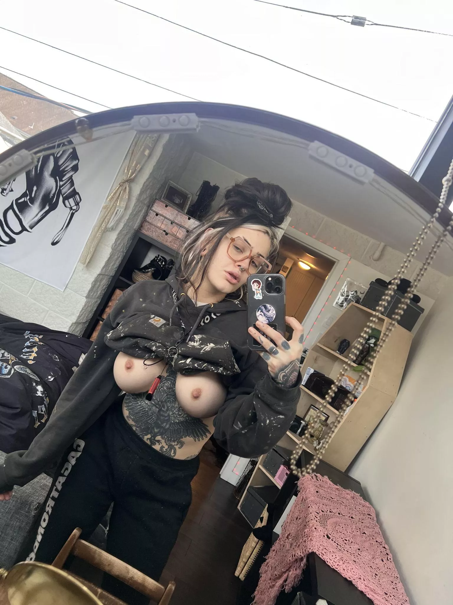 My boobs always get excited when its time to undress