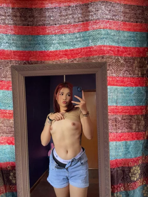 My gift for my new neighbor is a small yet suckable dark nipples