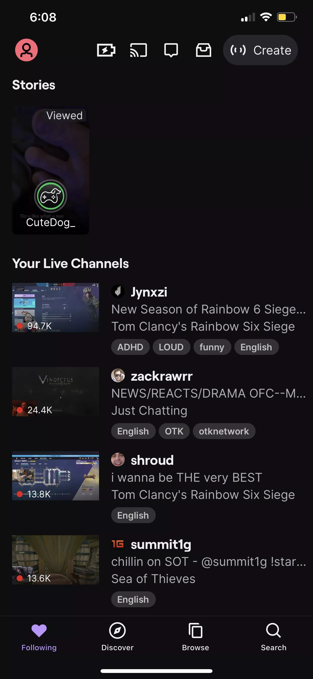 Please let us disable twitch stories