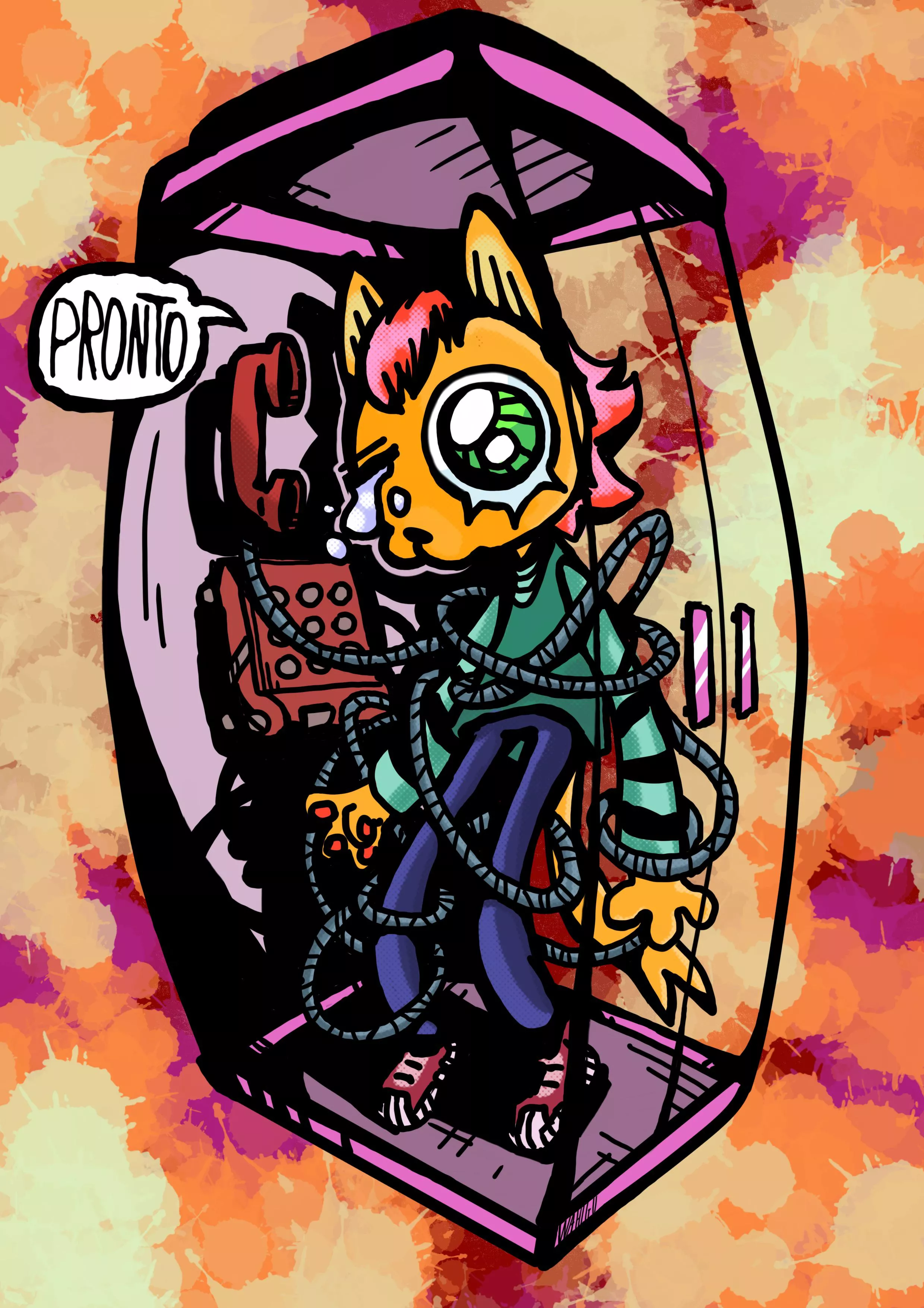 Pronto, illustration by me [OC]