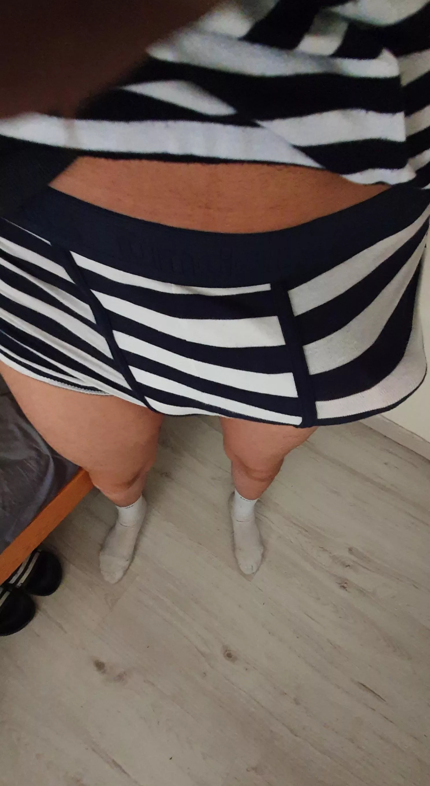 Until I address my morning wood issue and can squeeze into jeans comfortably, my workplace should expect me to be a few minutes late.