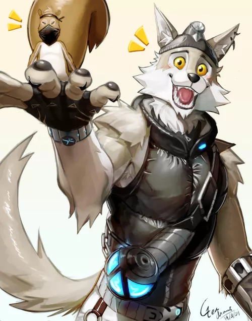 Wendell and His Pet (greenteh_draws)