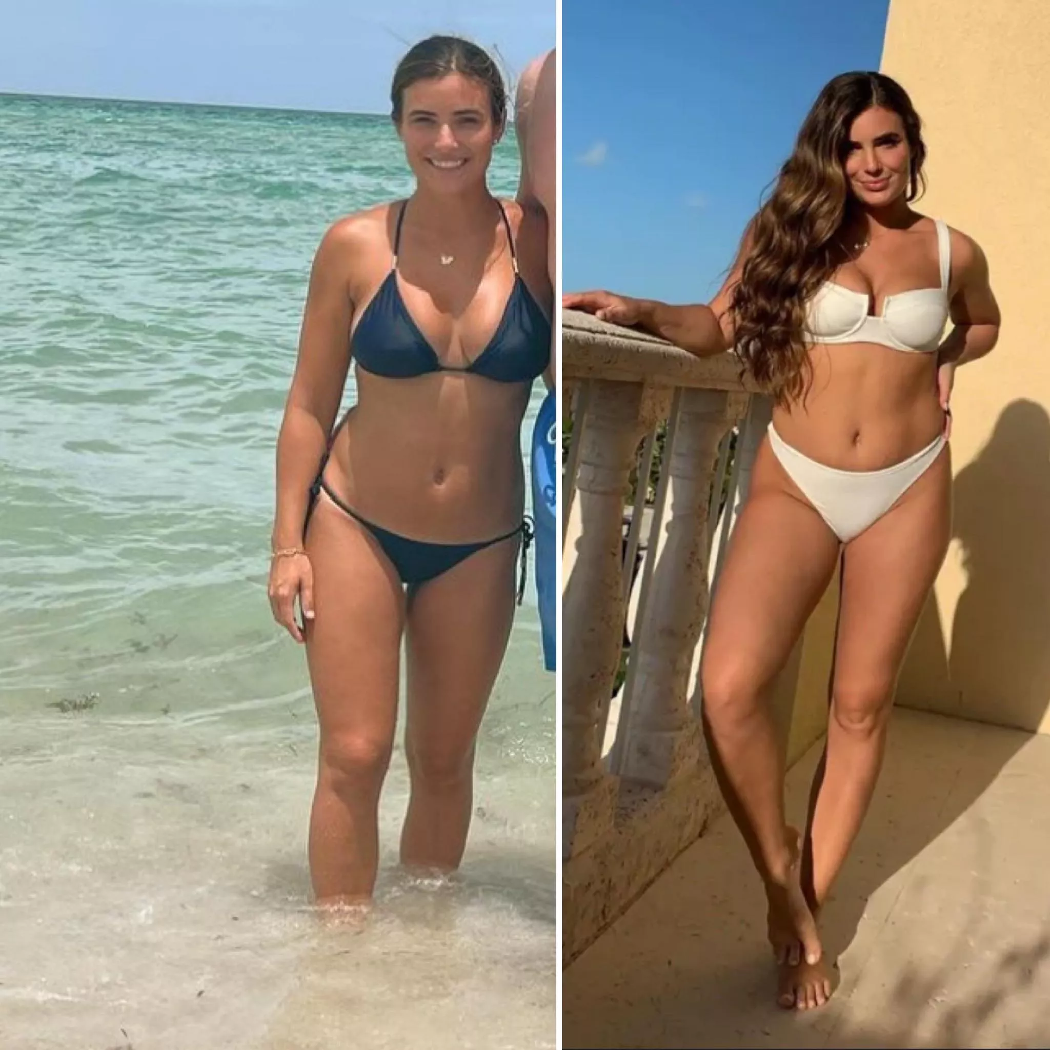 Which bikini looks better on her