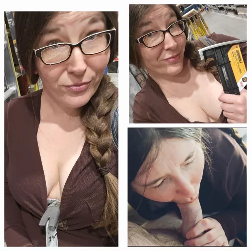 Yesterday morning I went to Lowe's to get a tool and ended up taking a different kind of tool in the van as a bonus.