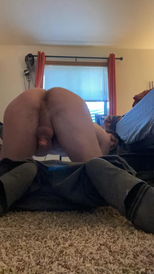 You see me wiggling my ass at you in the shower. What do you do?