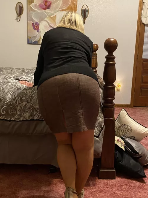 77 yr old grandma in skirt and pantyhose