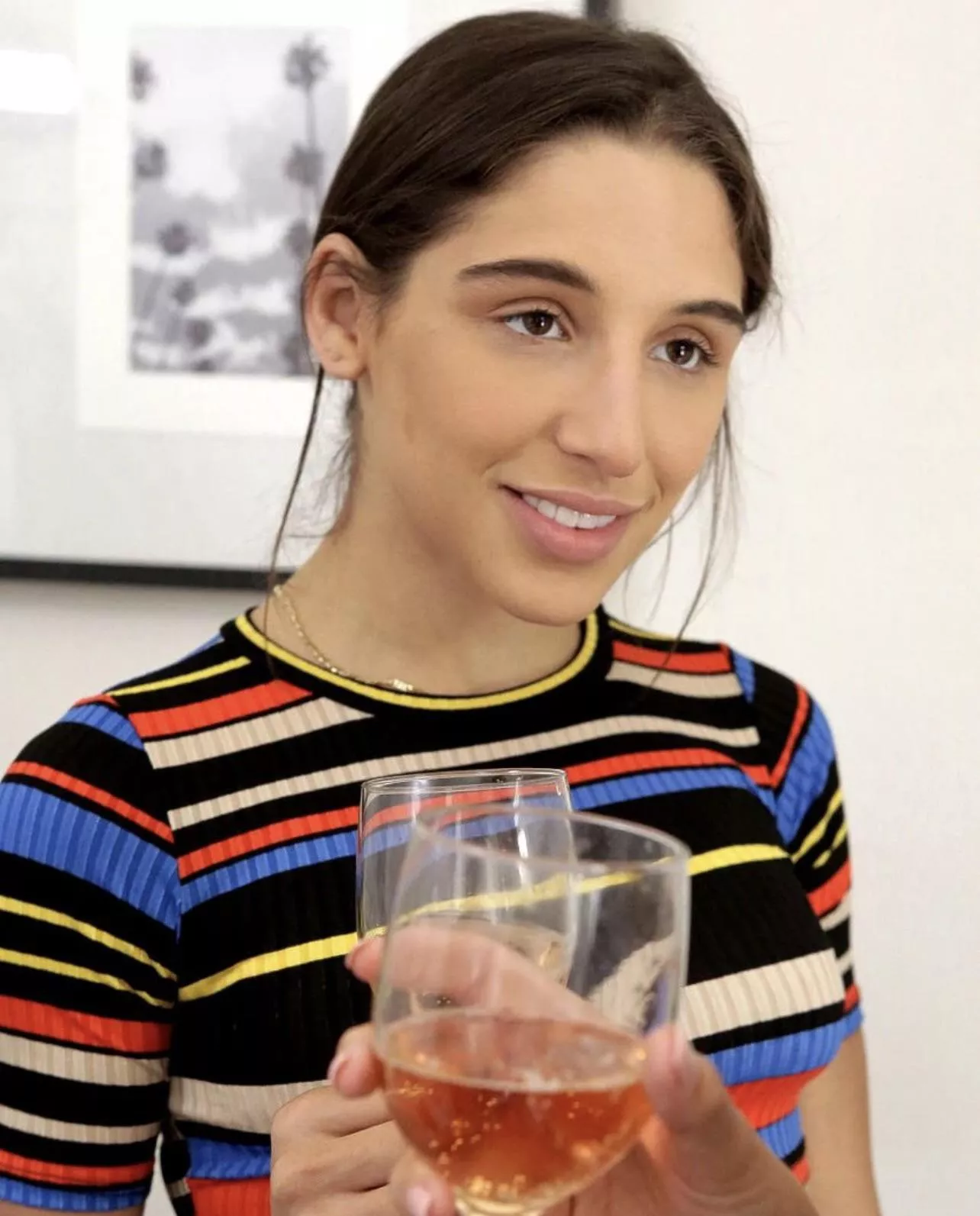 Abella getting tipsy! 🍷 