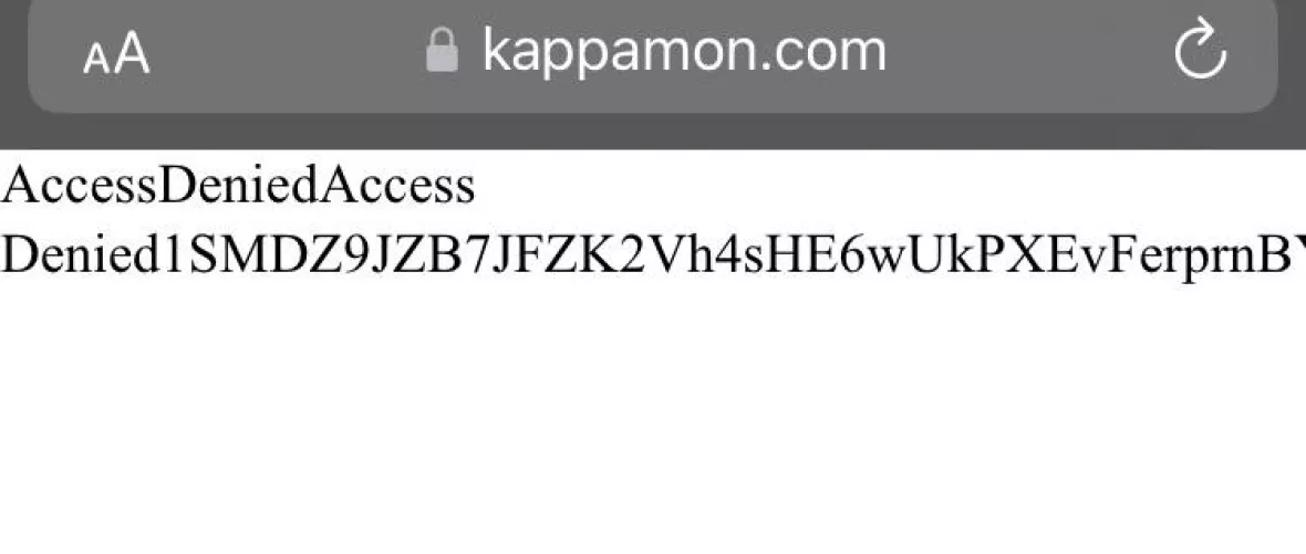 Access denied kappamon?