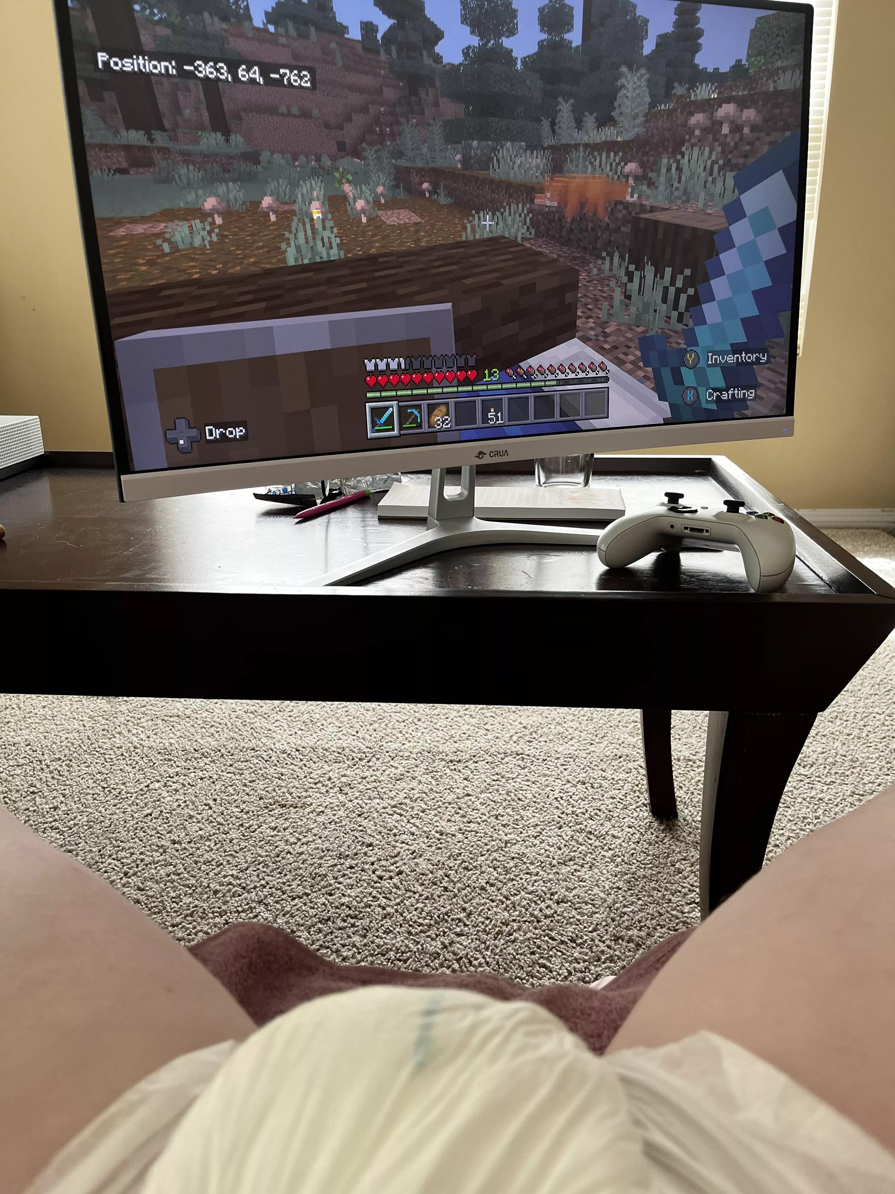 Can someone play with me while I play Minecraft 🥺👉🏻👈🏻