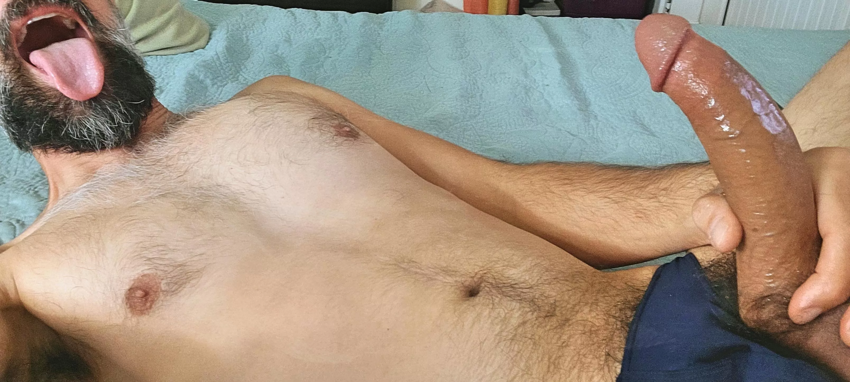 Day off means cock out all day, what should I do with it? [40]