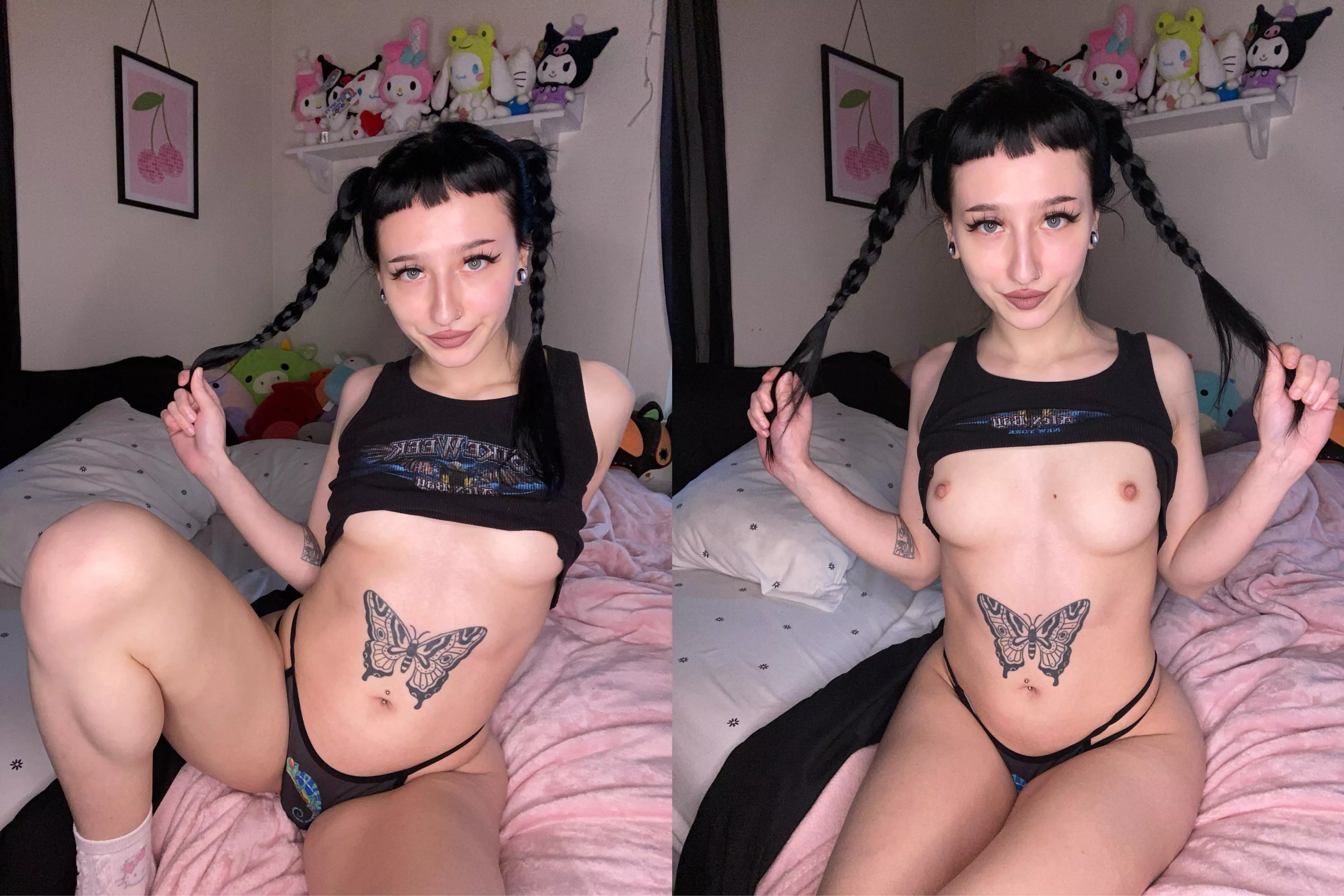 Did someone ask for a little titty goth gf