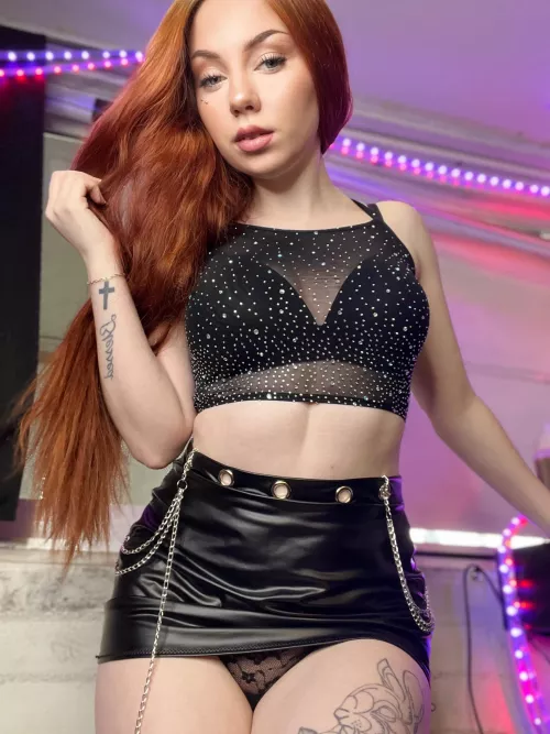 Do you like my leather skirt?