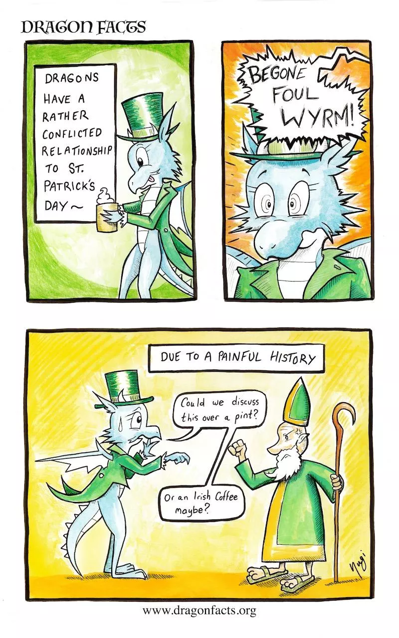 Dragon Facts #11 - Dragons and St. Patrick's Day