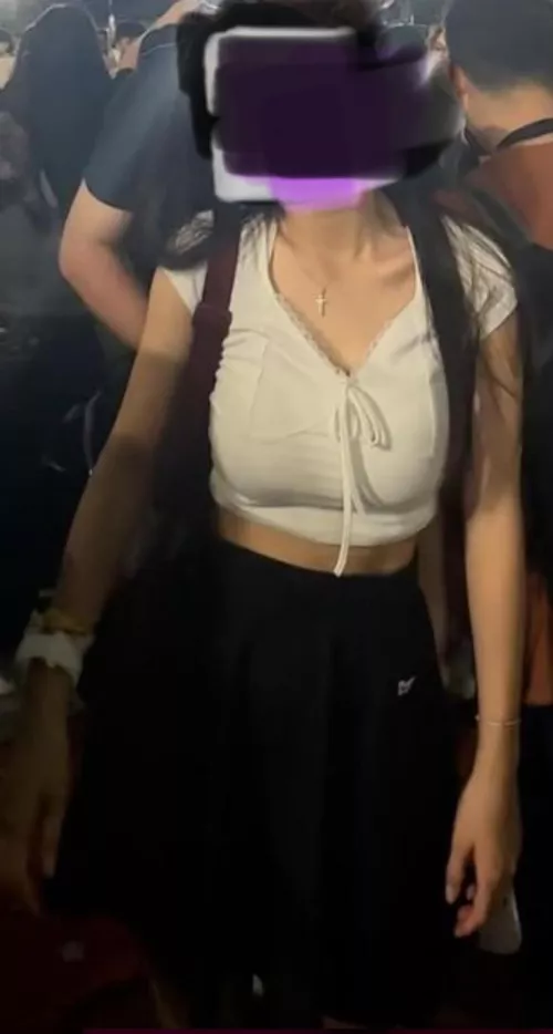 Everyone was looking at my tits during the last concert and I got grinder and groped so many times!!! Did I deserve it?