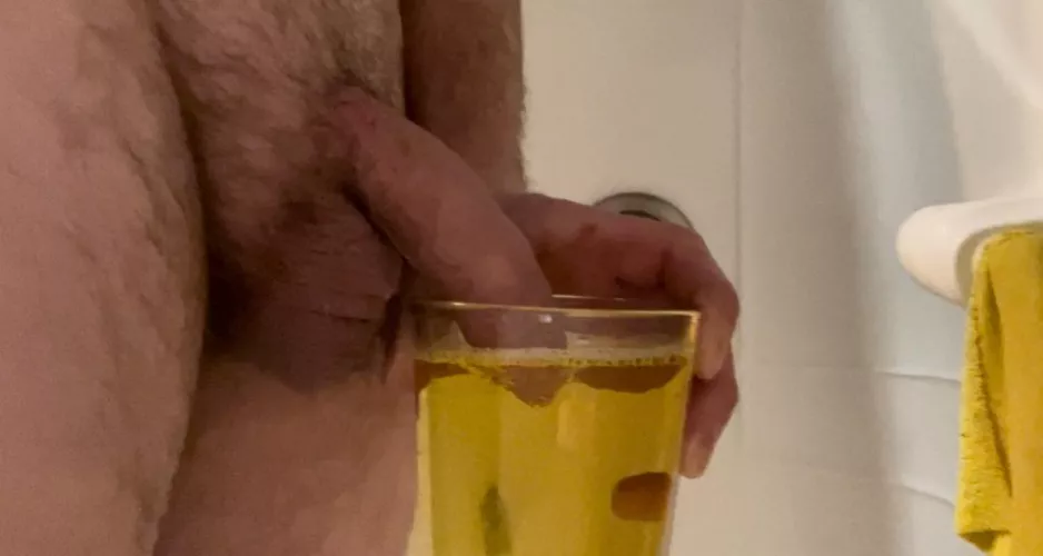 Filled up a cup. What should I do with it?